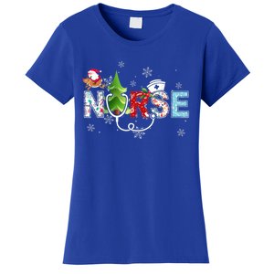 Nurse Stethoscope Christmas Tree Ornats Decor Gift Women's T-Shirt