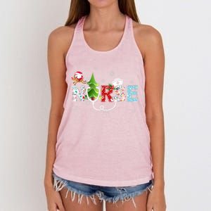 Nurse Stethoscope Christmas Tree Ornats Decor Gift Women's Knotted Racerback Tank