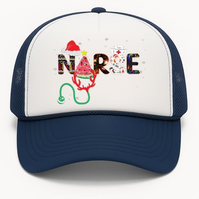 Nurse Stethoscope Christmas Tree Meaningful Gift Trucker Hat