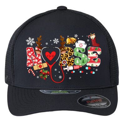 Nurse Stethoscope Christmas Tree Ornats Decor Holiday Gift Flexfit Unipanel Trucker Cap