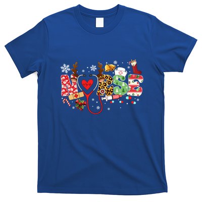 Nurse Stethoscope Christmas Tree Ornats Decor Holiday Gift T-Shirt