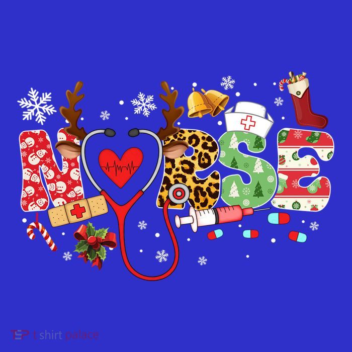 Nurse Stethoscope Christmas Tree Ornats Decor Holiday Gift T-Shirt