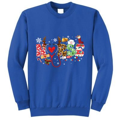 Nurse Stethoscope Christmas Tree Ornats Decor Holiday Gift Tall Sweatshirt