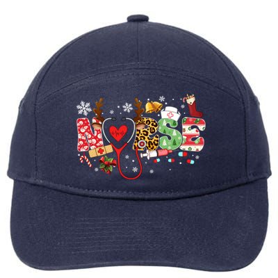 Nurse Stethoscope Christmas Tree Ornats Decor Holiday Gift 7-Panel Snapback Hat