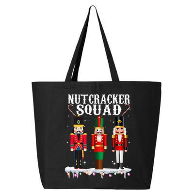 Nutcracker Squad Christmas Pajama Deez Nuts Funny Holiday 25L Jumbo Tote