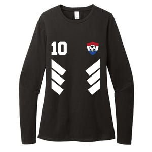 Netherlands Soccer Dutch Football 10 Womens CVC Long Sleeve Shirt