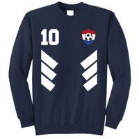 Netherlands Soccer Dutch Football 10 Tall Sweatshirt