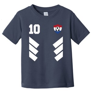 Netherlands Soccer Dutch Football 10 Toddler T-Shirt