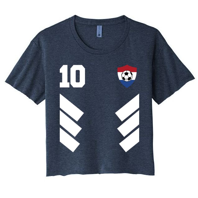 Netherlands Soccer Dutch Football 10 Crop Top