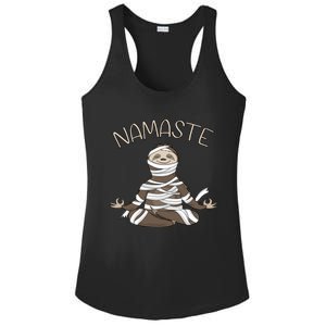 Namaste Sloth Doing Yoga Zen Yogi Love Peace Funny Namastay Great Gift Ladies PosiCharge Competitor Racerback Tank