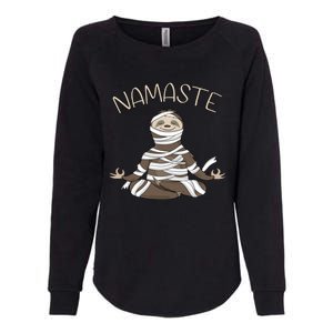 Namaste Sloth Doing Yoga Zen Yogi Love Peace Funny Namastay Great Gift Womens California Wash Sweatshirt