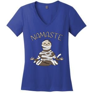 Namaste Sloth Doing Yoga Zen Yogi Love Peace Funny Namastay Great Gift Women's V-Neck T-Shirt