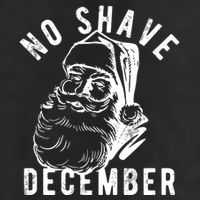 No Shave December Funny Santa Christmas 7 Panel Mesh Trucker Snapback Hat