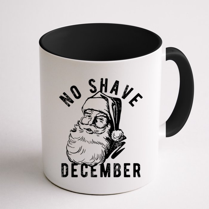 No Shave December Funny Santa Christmas Mug
