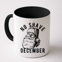 No Shave December Funny Santa Christmas Mug
