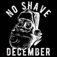 No Shave December Funny Santa Christmas Flatbill Hat