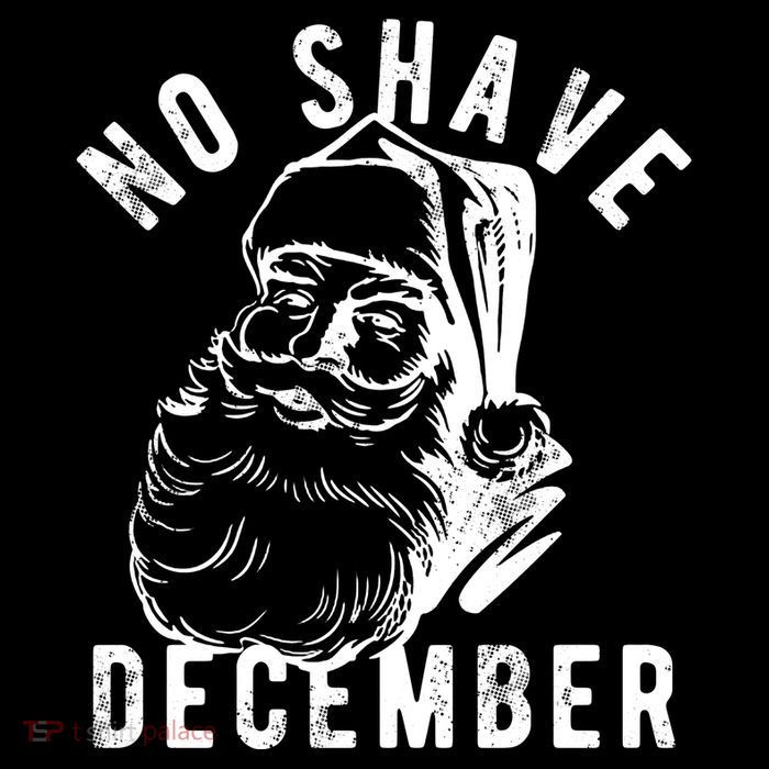 No Shave December Funny Santa Christmas Flatbill Hat