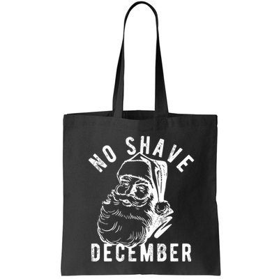 No Shave December Funny Santa Christmas Bag