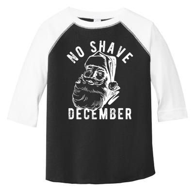 No Shave December Funny Santa Christmas Toddler Fine Jersey T-Shirt