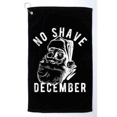 No Shave December Funny Santa Christmas Golf Towel
