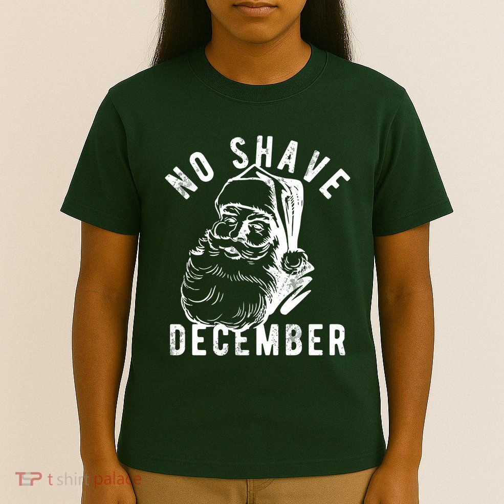 No Shave December Funny Santa Christmas T-Shirt