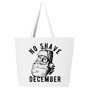 No Shave December Funny Santa Christmas 25L Jumbo Tote