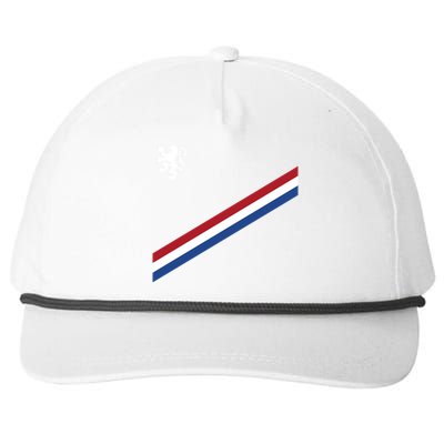 Netherlands Soccer Dutch Logo Flag Snapback Five-Panel Rope Hat