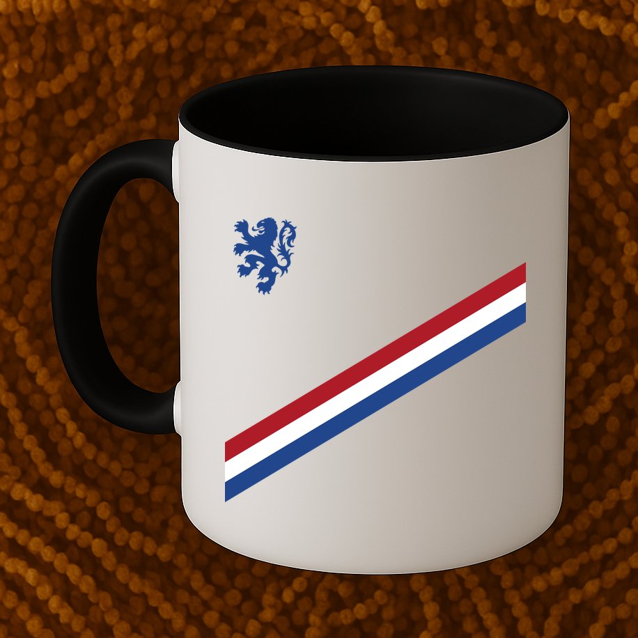 Netherlands Soccer Dutch Logo Flag Mug