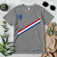 Netherlands Soccer Dutch Logo Flag Premium T-Shirt