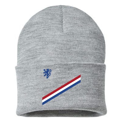 Netherlands Soccer Dutch Logo Flag Sustainable Knit Beanie