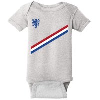 Netherlands Soccer Dutch Logo Flag Baby Bodysuit