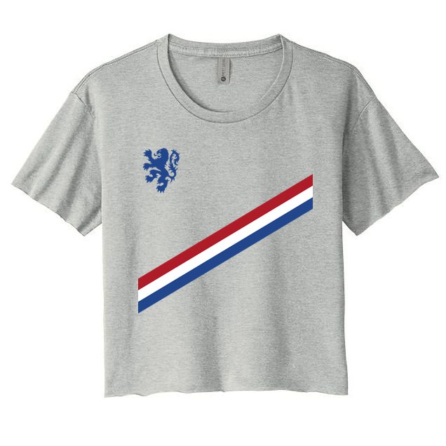 Netherlands Soccer Dutch Logo Flag Crop Top