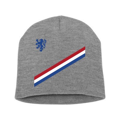 Netherlands Soccer Dutch Logo Flag Short Acrylic Beanie