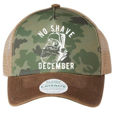 No Shave December Santa Claus Funny Holiday Legacy Tie Dye Trucker Hat