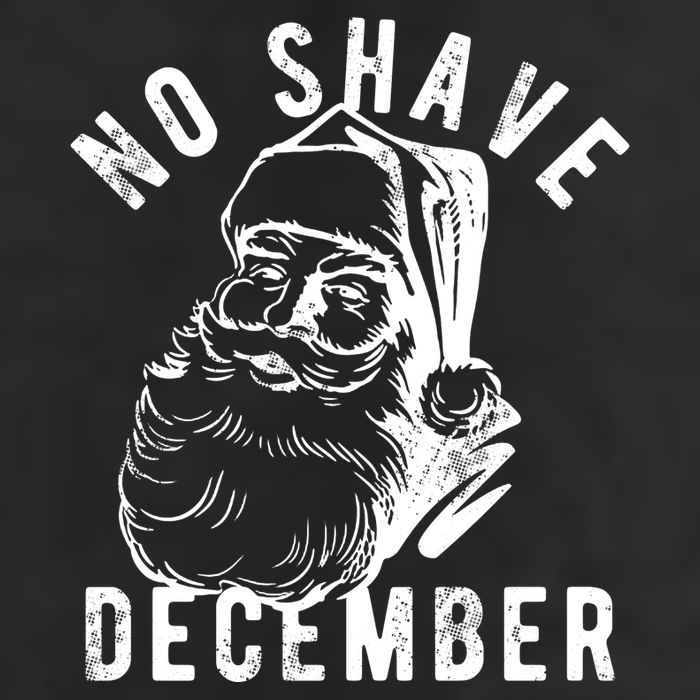 No Shave December Santa Claus Funny Holiday 7 Panel Mesh Trucker Snapback Hat