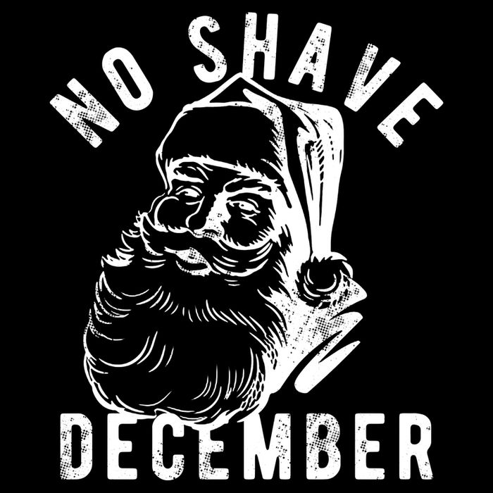 No Shave December Santa Claus Funny Holiday Zip Tote Bag