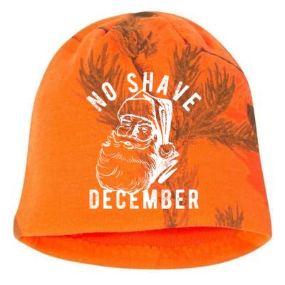 No Shave December Santa Claus Funny Holiday Kati - Camo Knit Beanie