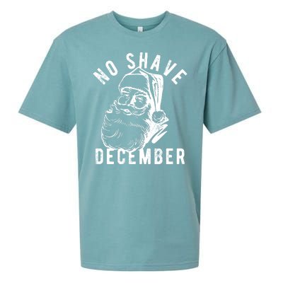 No Shave December Santa Claus Funny Holiday Sueded Cloud Jersey T-Shirt