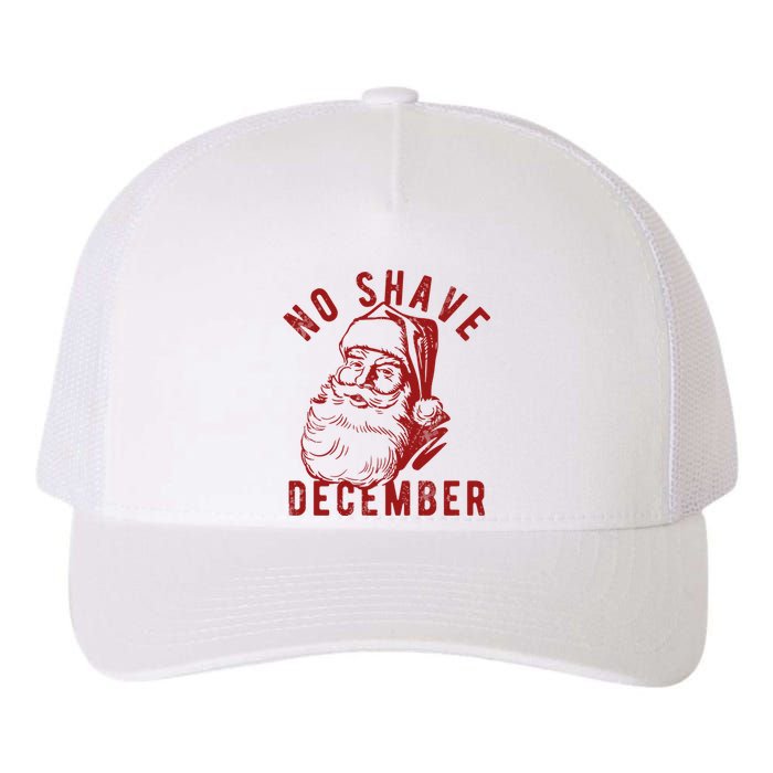 No Shave December Santa Claus Funny Holiday Yupoong Adult 5-Panel Trucker Hat