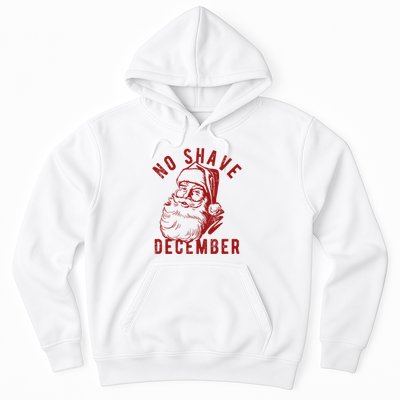 No Shave December Santa Claus Funny Holiday Hoodie
