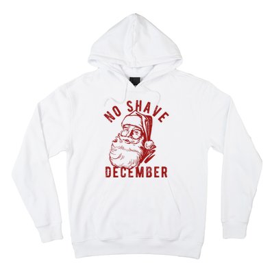 No Shave December Santa Claus Funny Holiday Hoodie