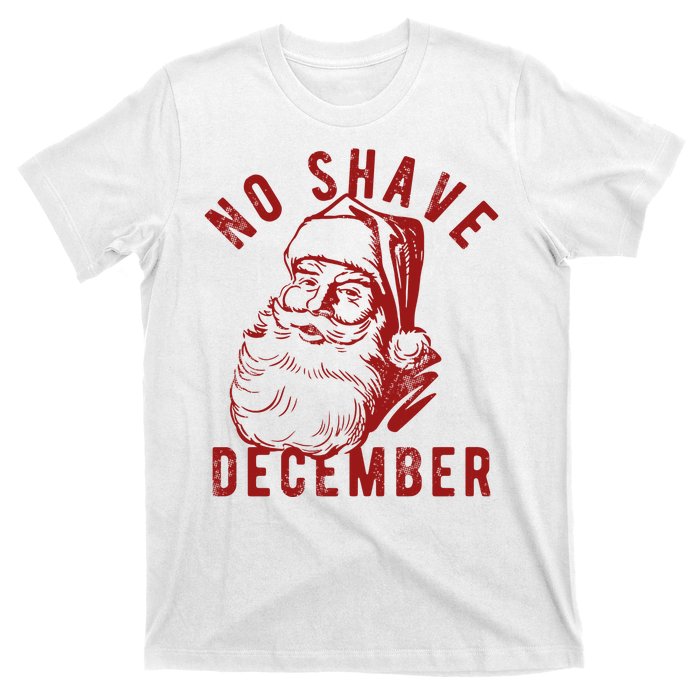 No Shave December Santa Claus Funny Holiday T-Shirt