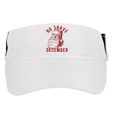 No Shave December Santa Claus Funny Holiday Adult Drive Performance Visor