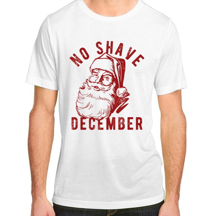 No Shave December Santa Claus Funny Holiday Adult ChromaSoft Performance T-Shirt