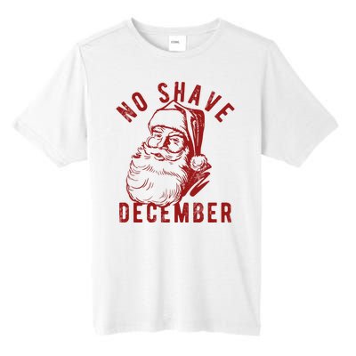 No Shave December Santa Claus Funny Holiday Tall Fusion ChromaSoft Performance T-Shirt