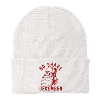 No Shave December Santa Claus Funny Holiday Knit Cap Winter Beanie