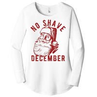 No Shave December Santa Claus Funny Holiday Women's Perfect Tri Tunic Long Sleeve Shirt