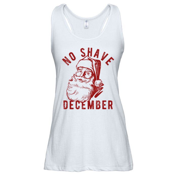 No Shave December Santa Claus Funny Holiday Ladies Essential Flowy Tank