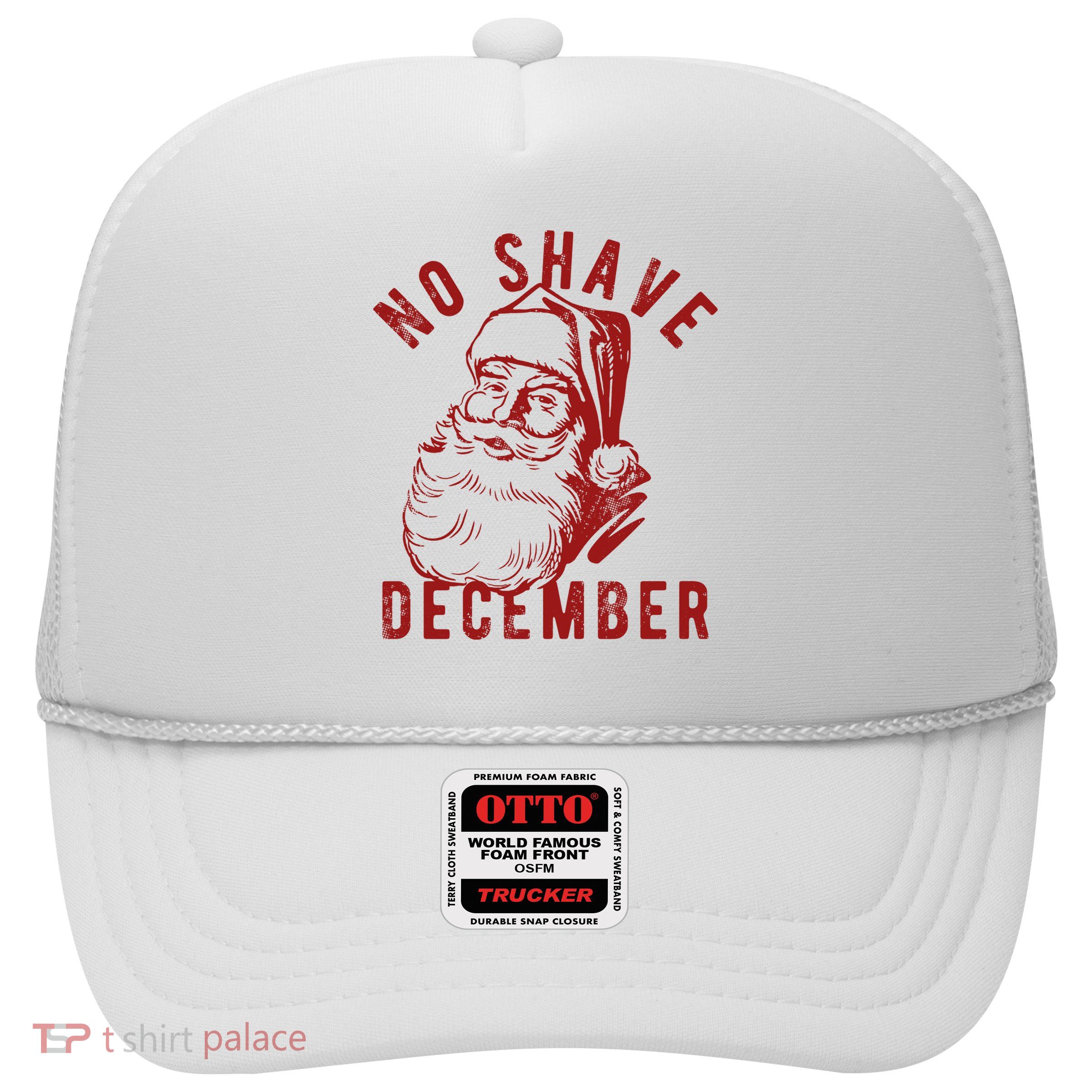 No Shave December Santa Claus Funny Holiday Trucker Hat