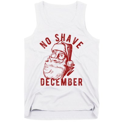 No Shave December Santa Claus Funny Holiday Tank Top